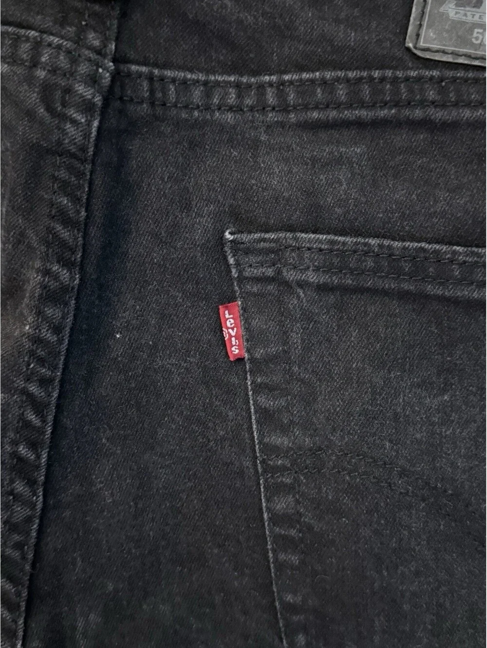 Levi’s 502 Regular Taper Jeans Men’s W33 L32 Black Stretch Denim Pants